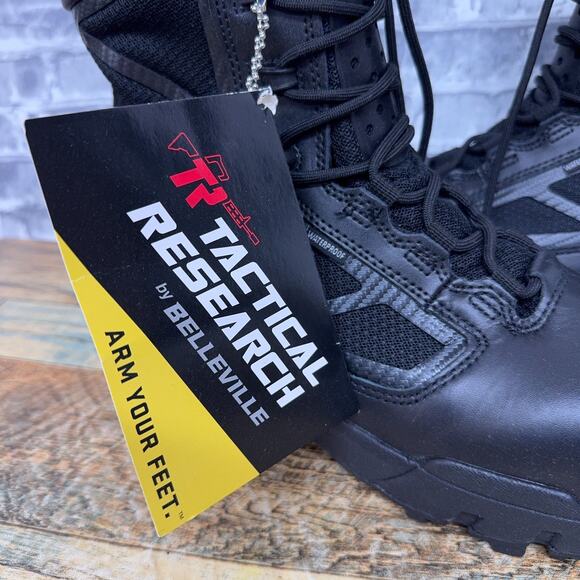 Belleville Tactical Research Leather Waterproof Zip Composite Toe Boot Size 11 R - Picture 3 of 8